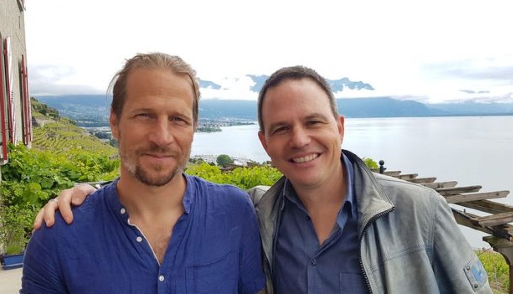 Blaise Hofman, librettiste (à gauche), et Jérôme Berney, compositeur pour la Fête des Vignerons 2019 / ©Davide Pesenti/RTSrelgion