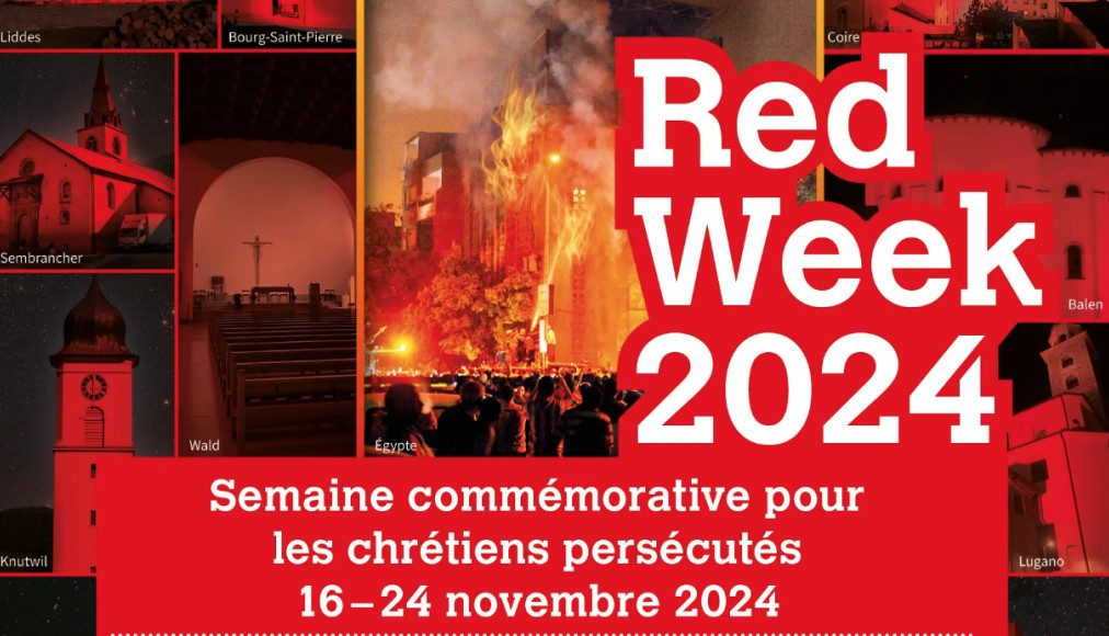 Extrait de l&#039;affiche de la campagne RedWeek2024 / ©ACN Suisse