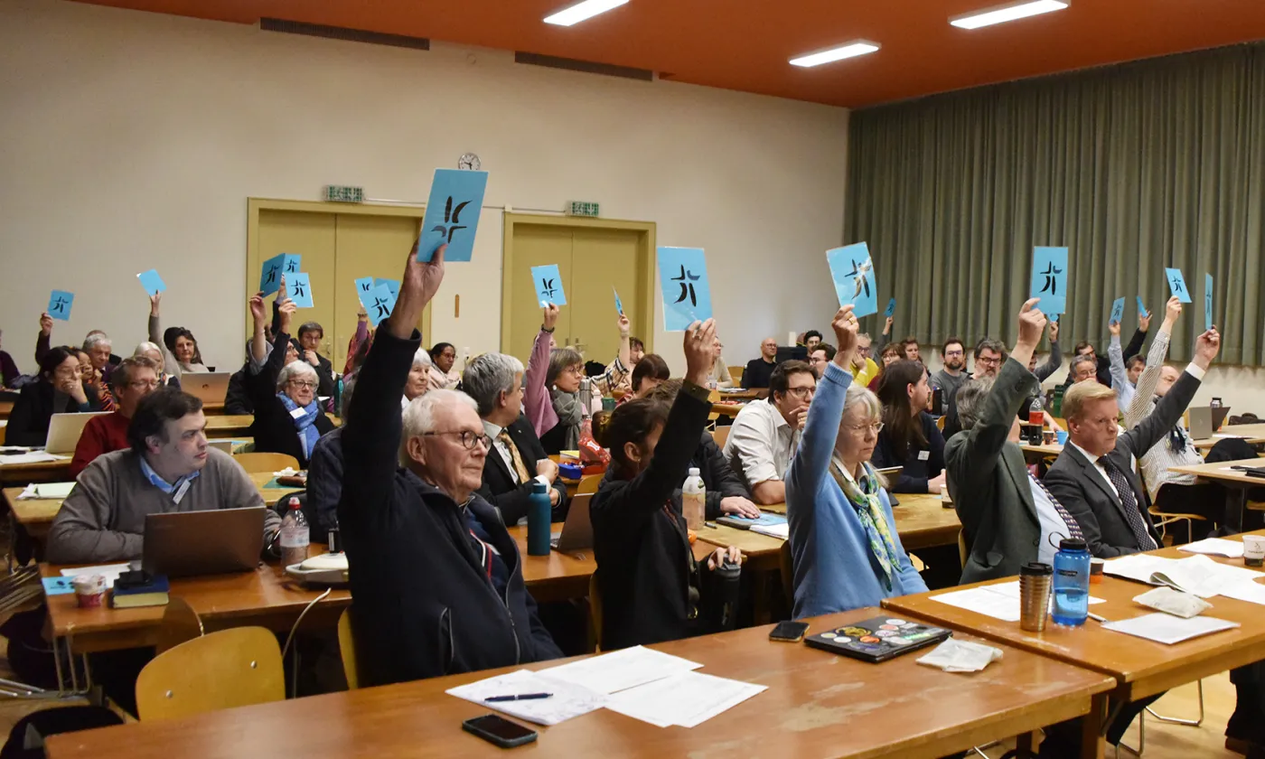 Le Synode supplémentaire des 30 et 31 janvier à Chamblandes. © OIC – EERV | Gérard Jaton