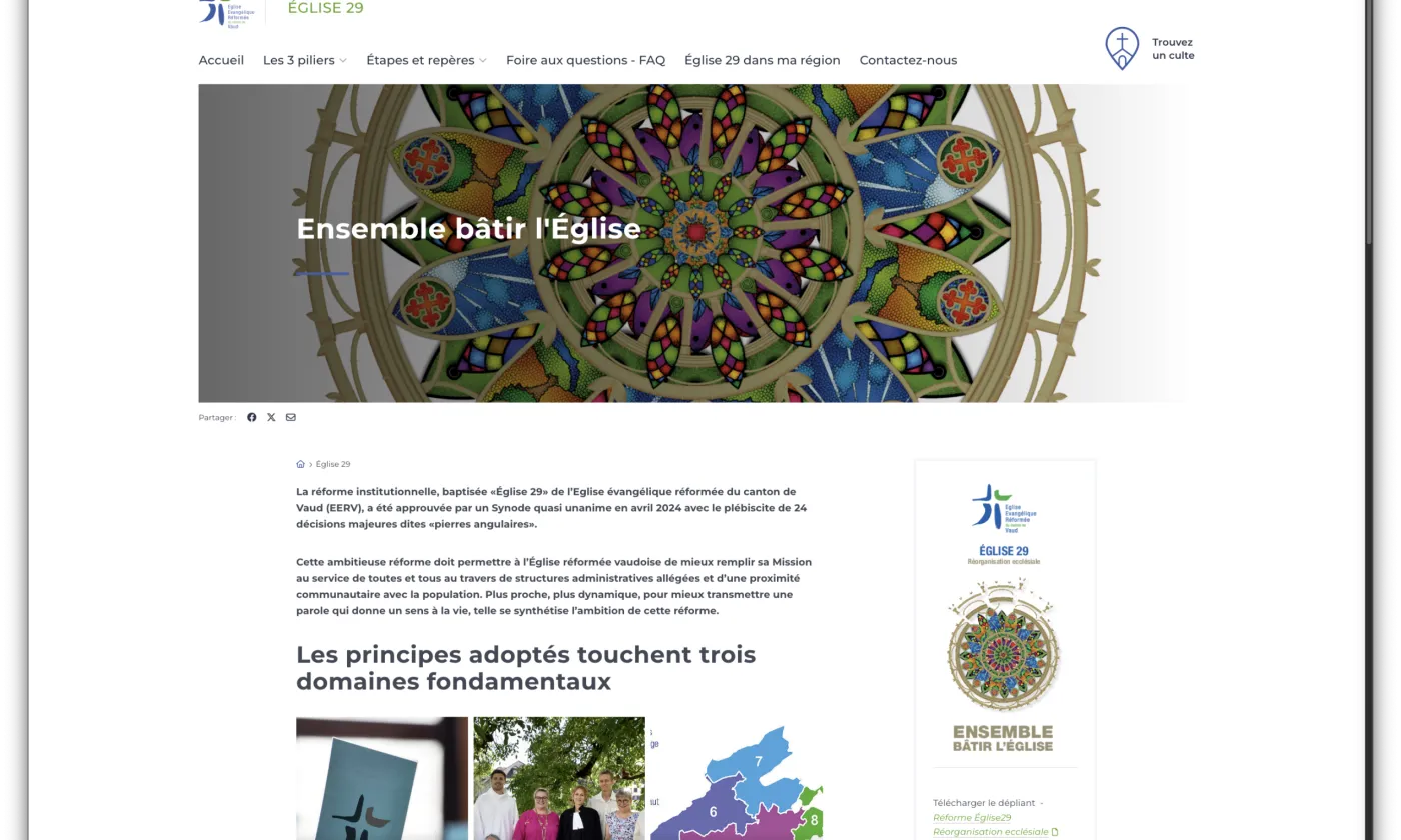 Une nouvelle page internet pour Eglise29. © OIC – EERV